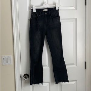 Madewell Cali Demi boot cut with chewed hem, 24